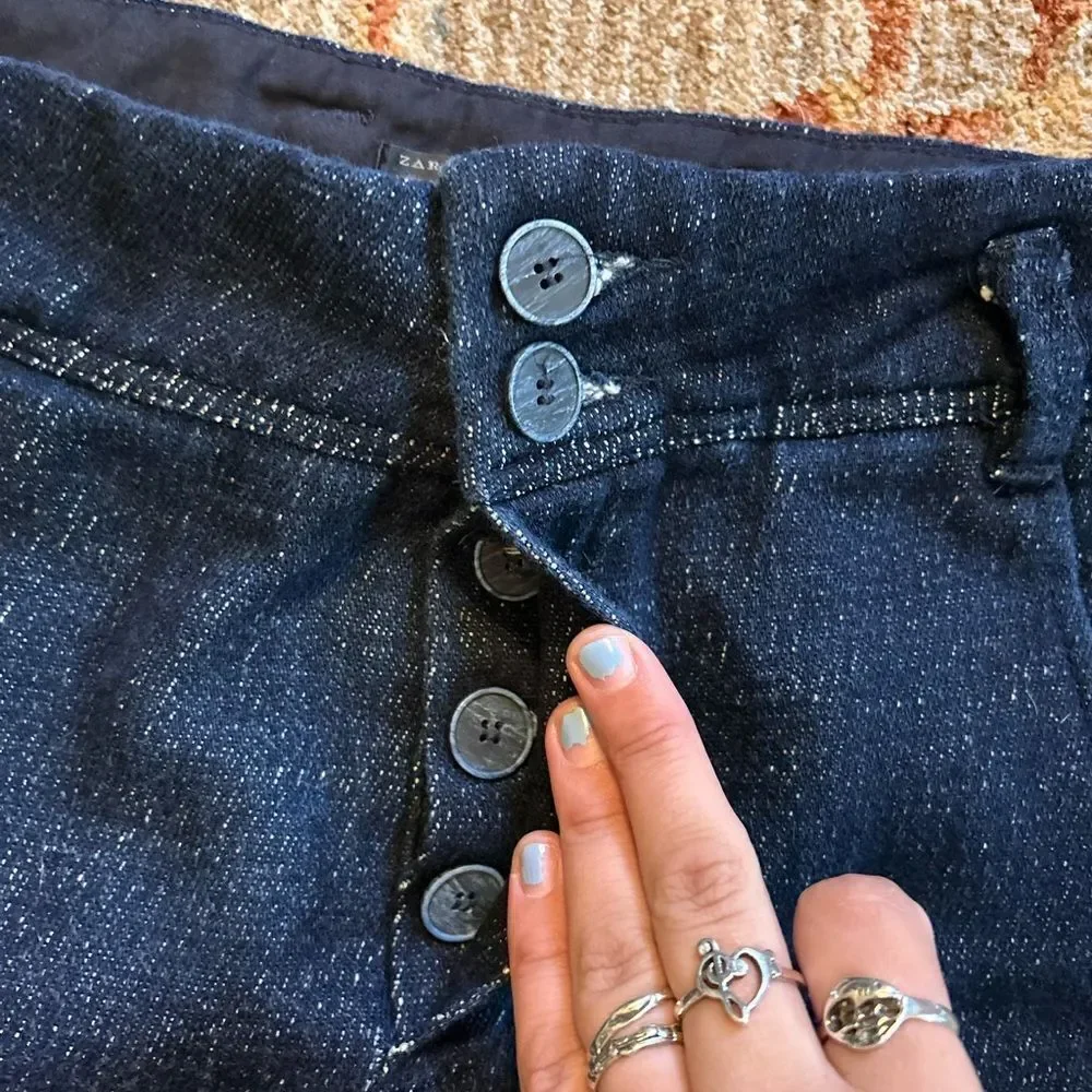 Zara Navy Trousers
